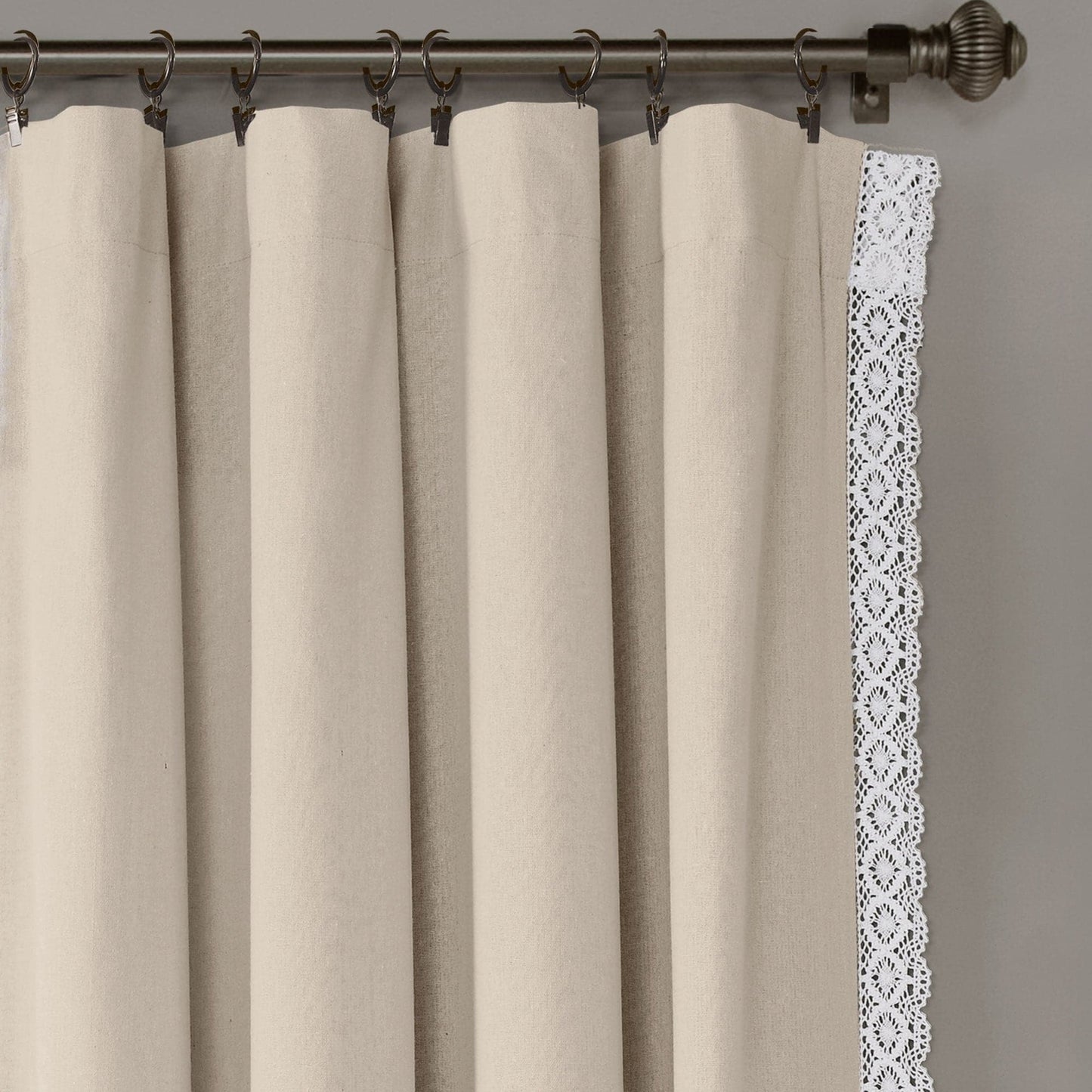 Rosalie Faux Linen Window Panel Set