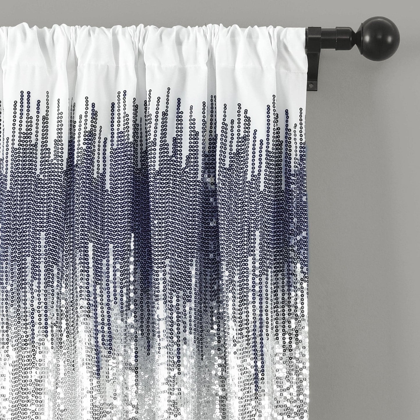 Shimmer Sequins Window Curtain Panel Set