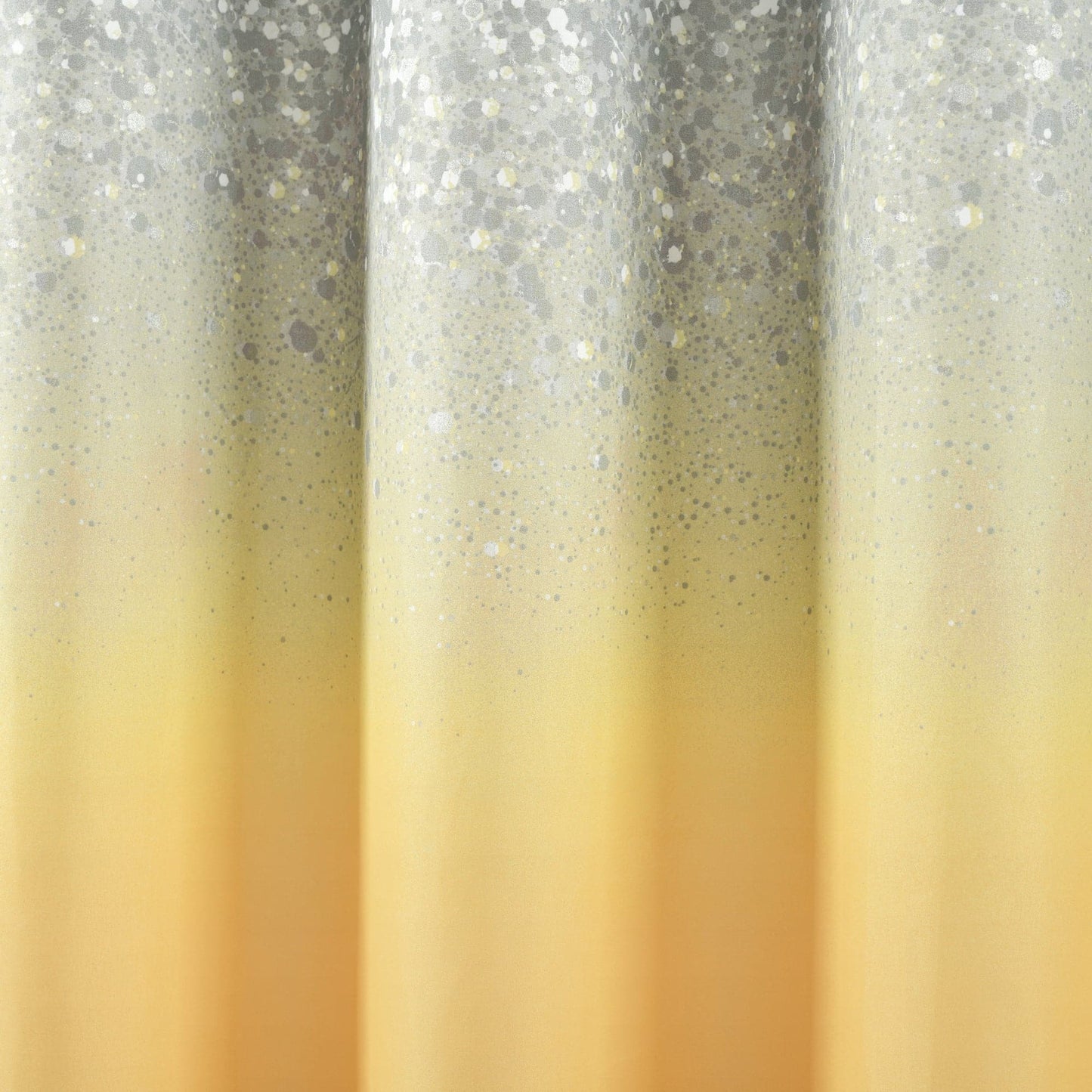 Glitter Ombre Metallic Print Shower Curtain