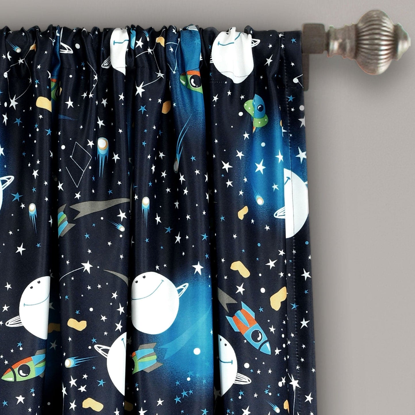 Universe Light Filtering Window Curtain Panel Set