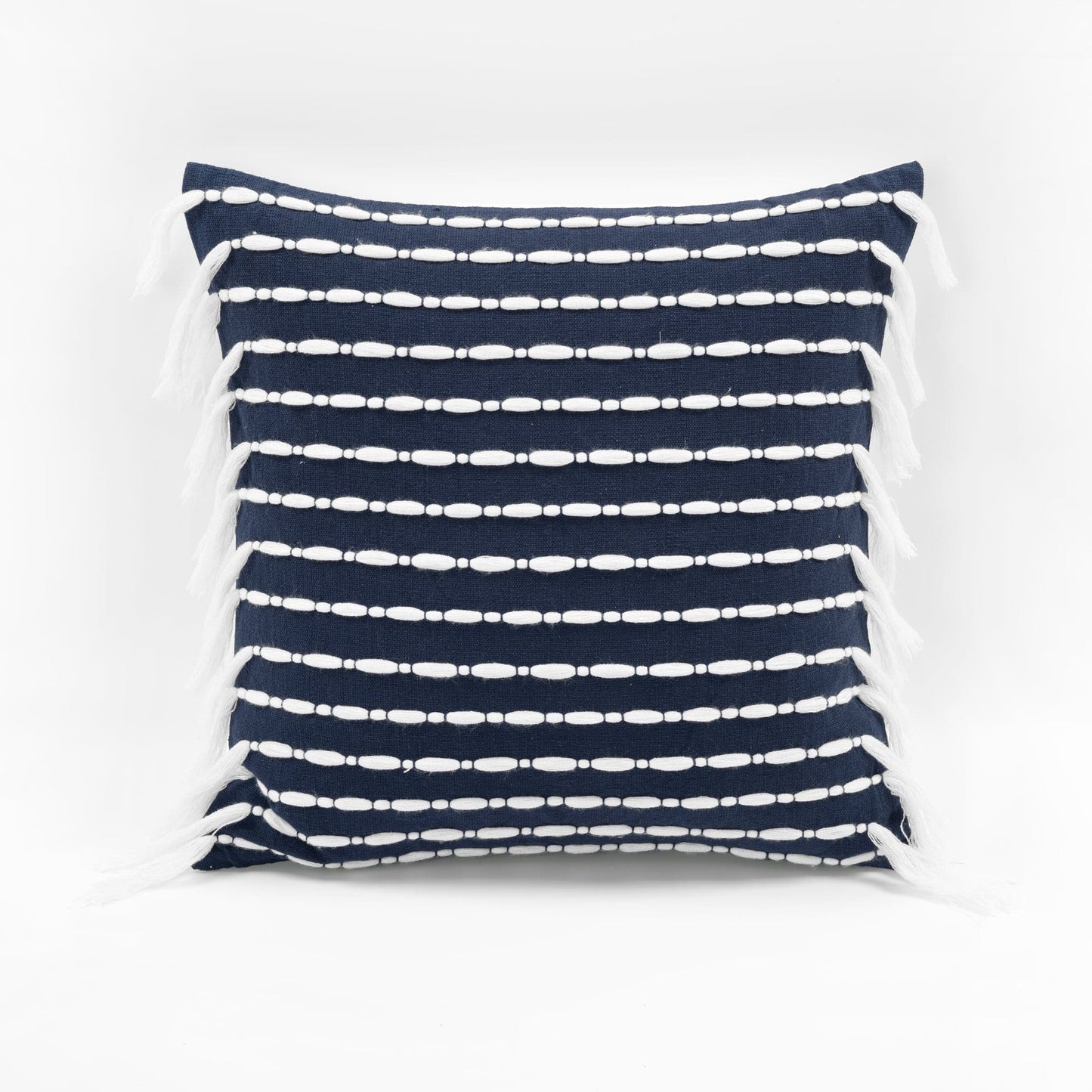 Linear Tassel Decorative Pillow