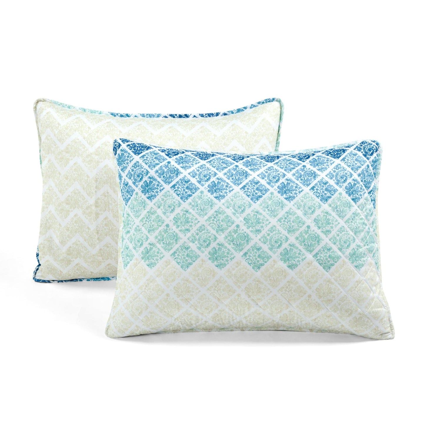 Medallion Ombre Reversible Quilt 3 Piece Set