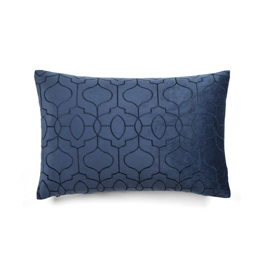 Velvet Geo Decorative Pillow Cover