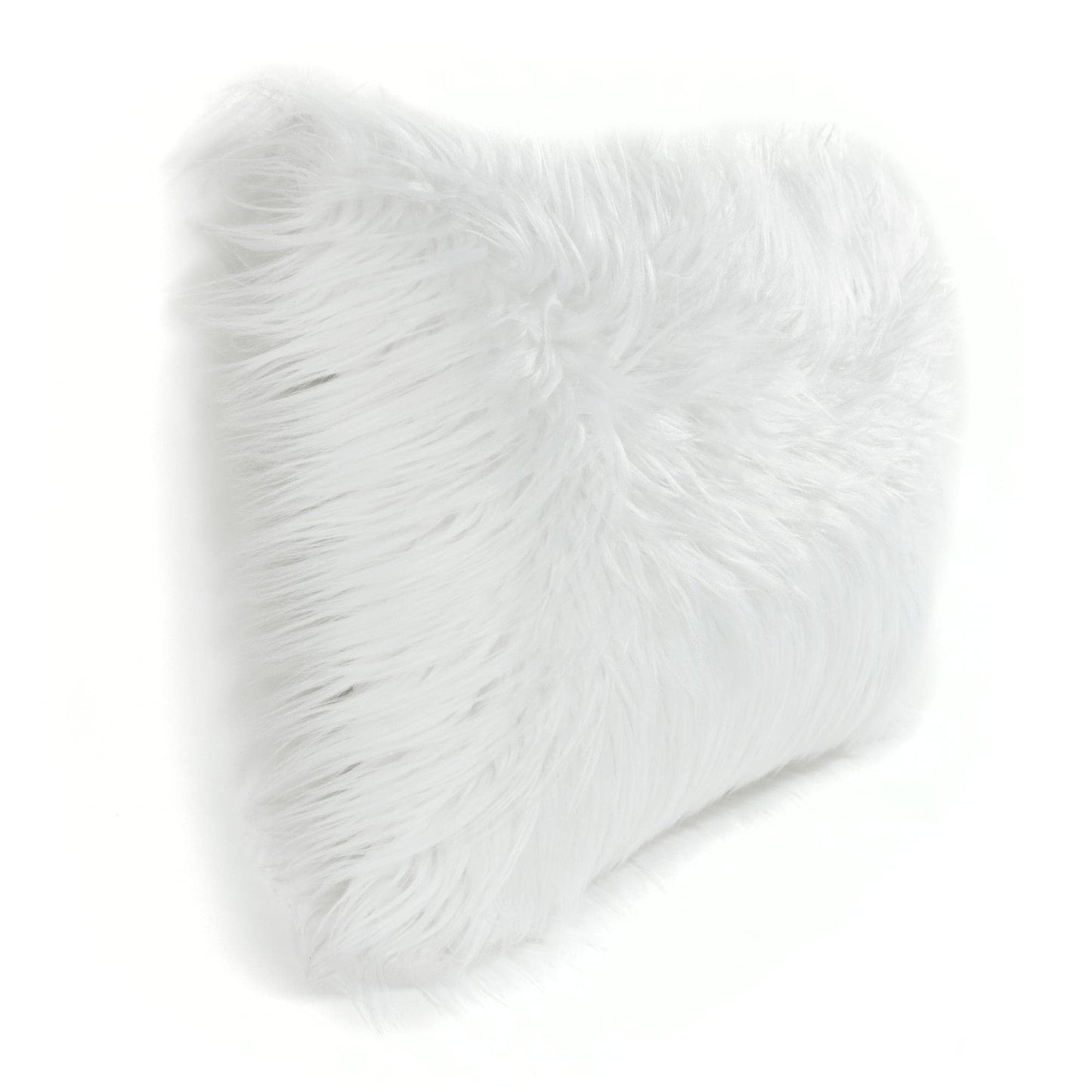 Mongolian Luca Soft Faux Fur Decorative Pillow Cover