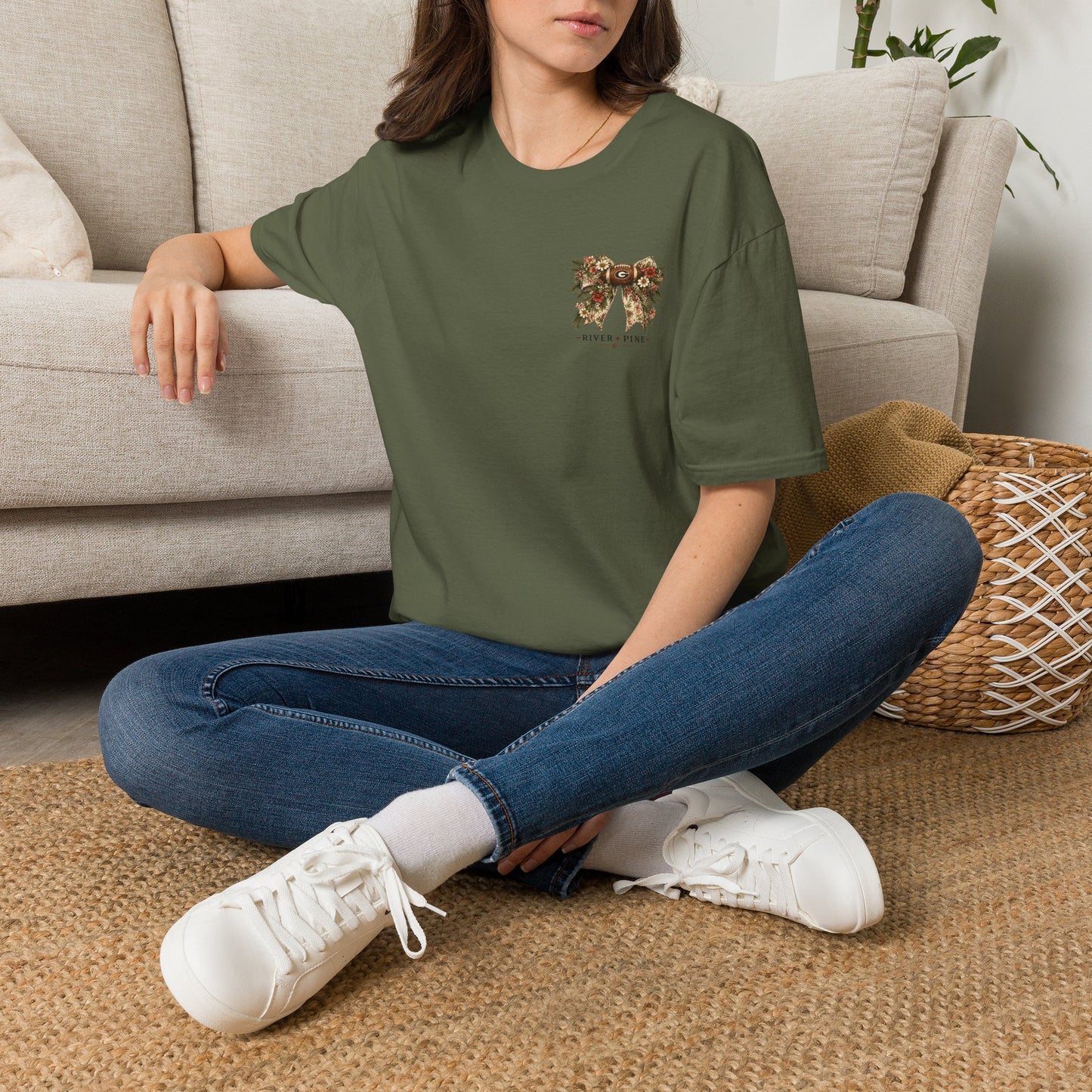 River + Pine - Glory, Glory & Wildflowers UGA Womens Tee