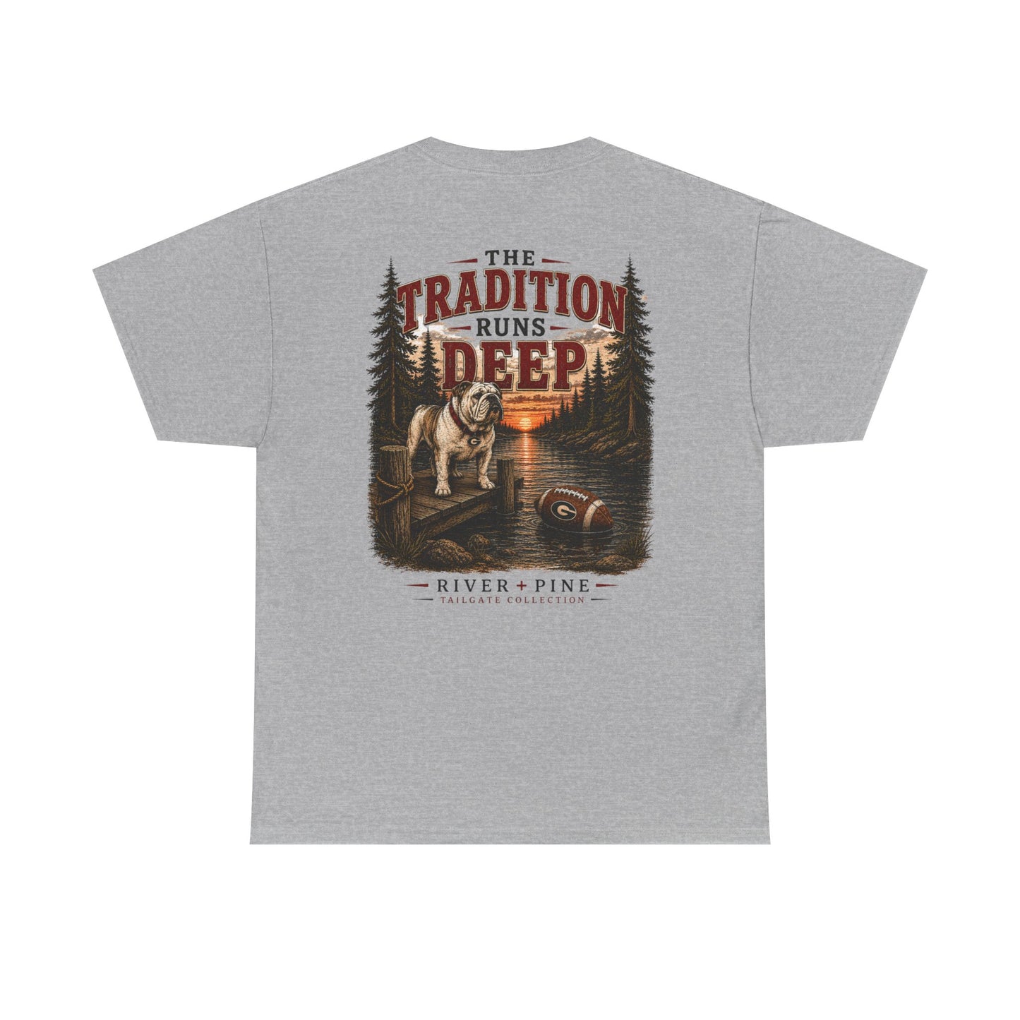 River + Pine - The Tradition Runs Deep UGA Men's T-Shirt