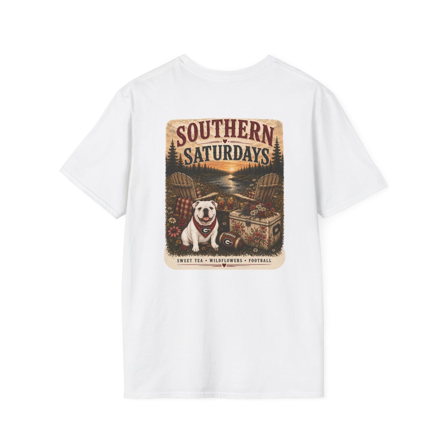 River + Pine = Southern Saturdays - UGA Womens TShirt