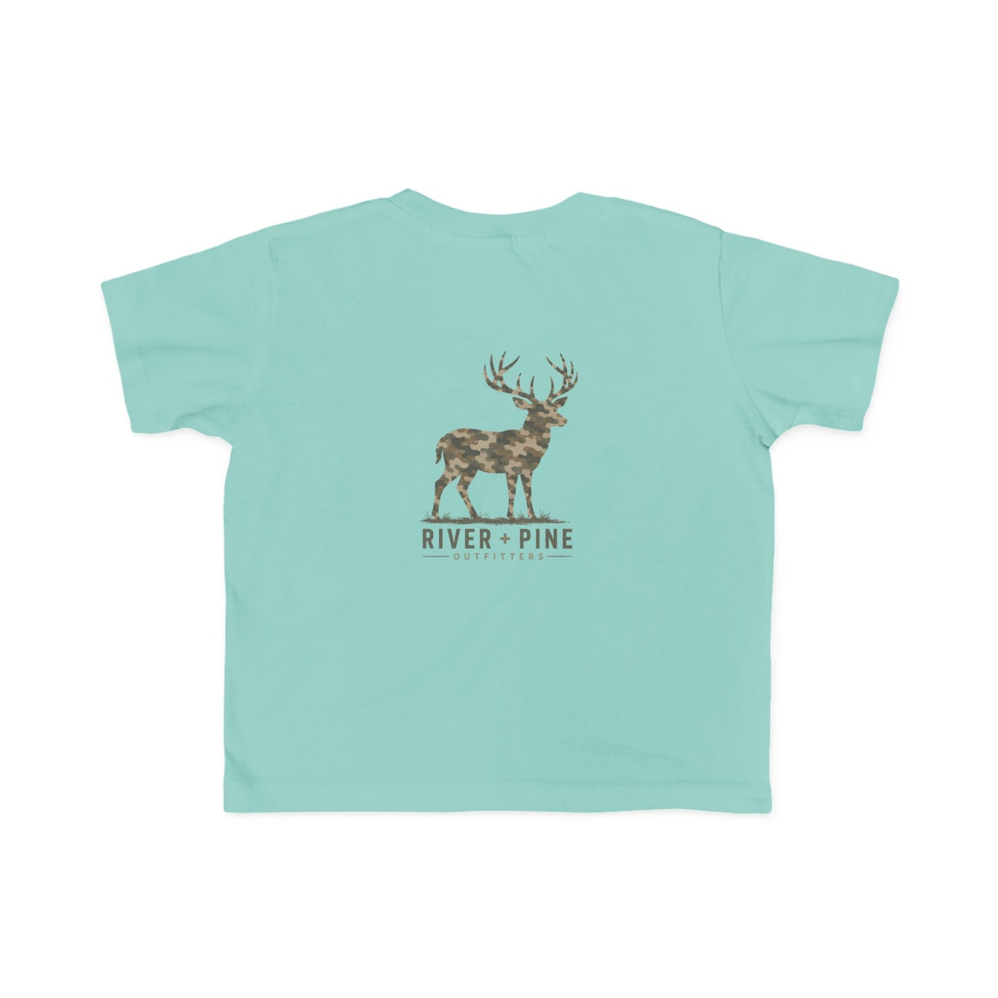 River & Pine Muted Modern Camouflage Buck Toddler Graphic Tee