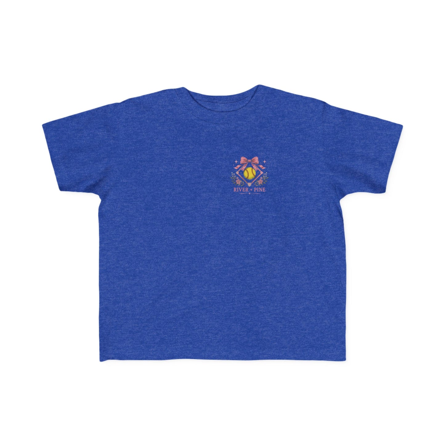 River + Pine - Any Day on the Diamond is a Good Day Girls Softball Toddler Tee