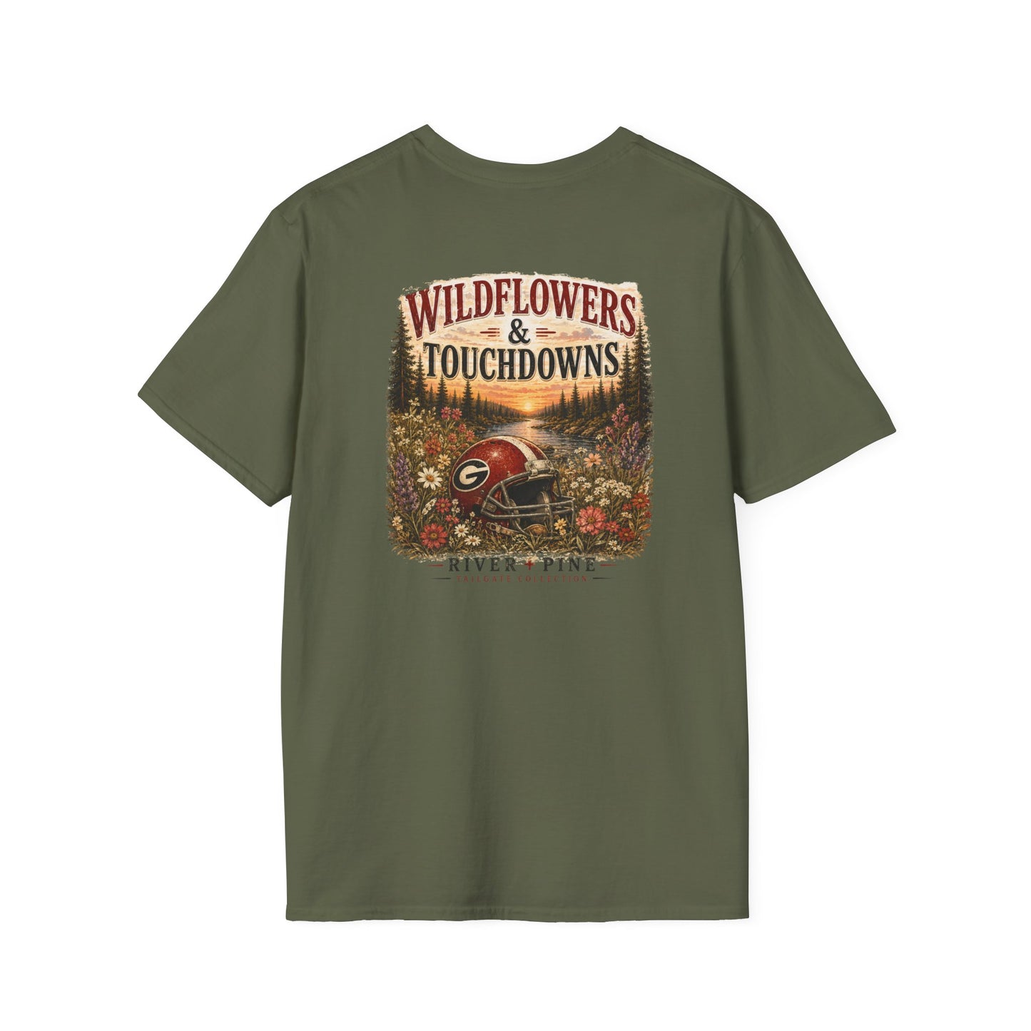 River + Pine - Womens UGA Wildflowers & Touchdowns Tee