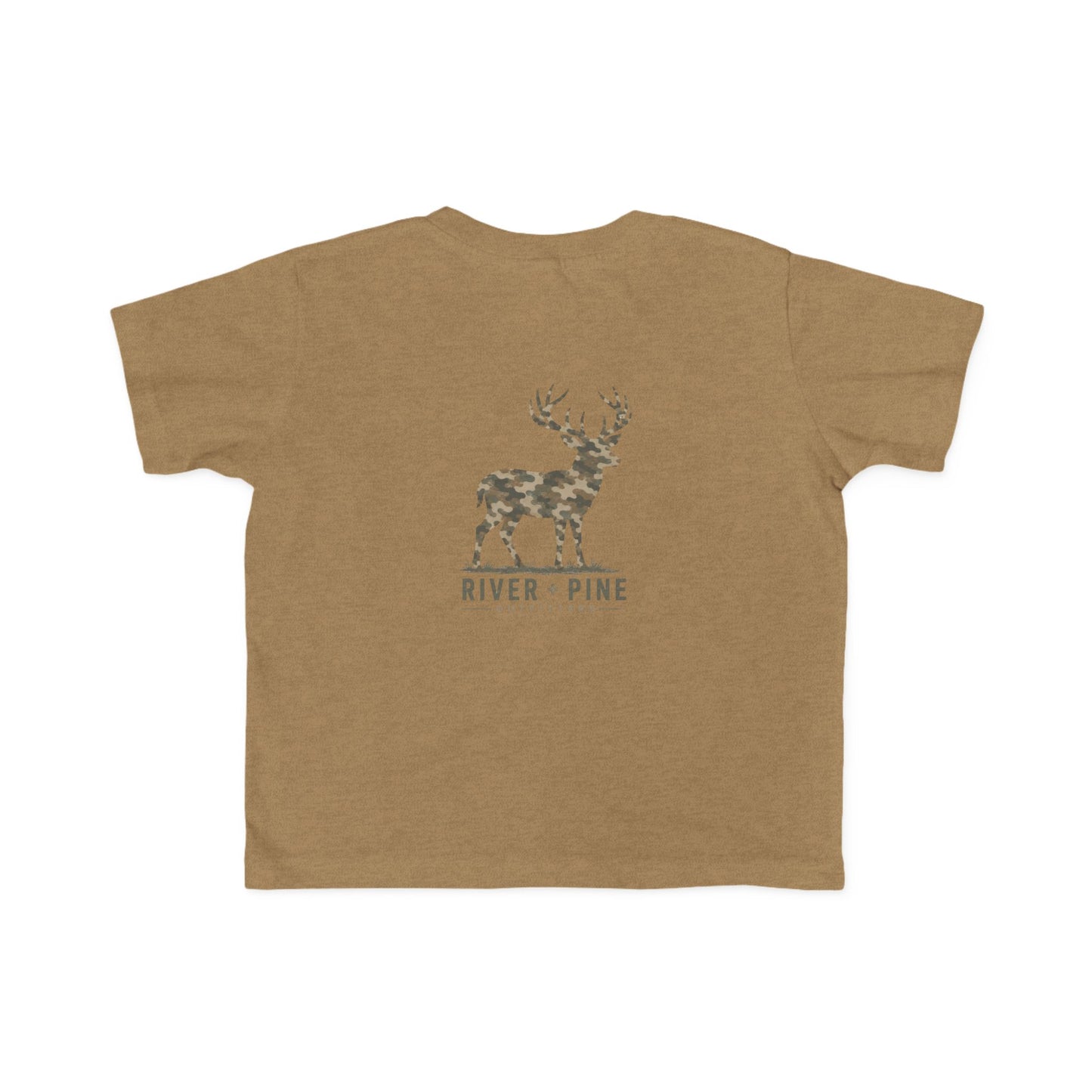 River & Pine Muted Modern Camouflage Buck Toddler Graphic Tee