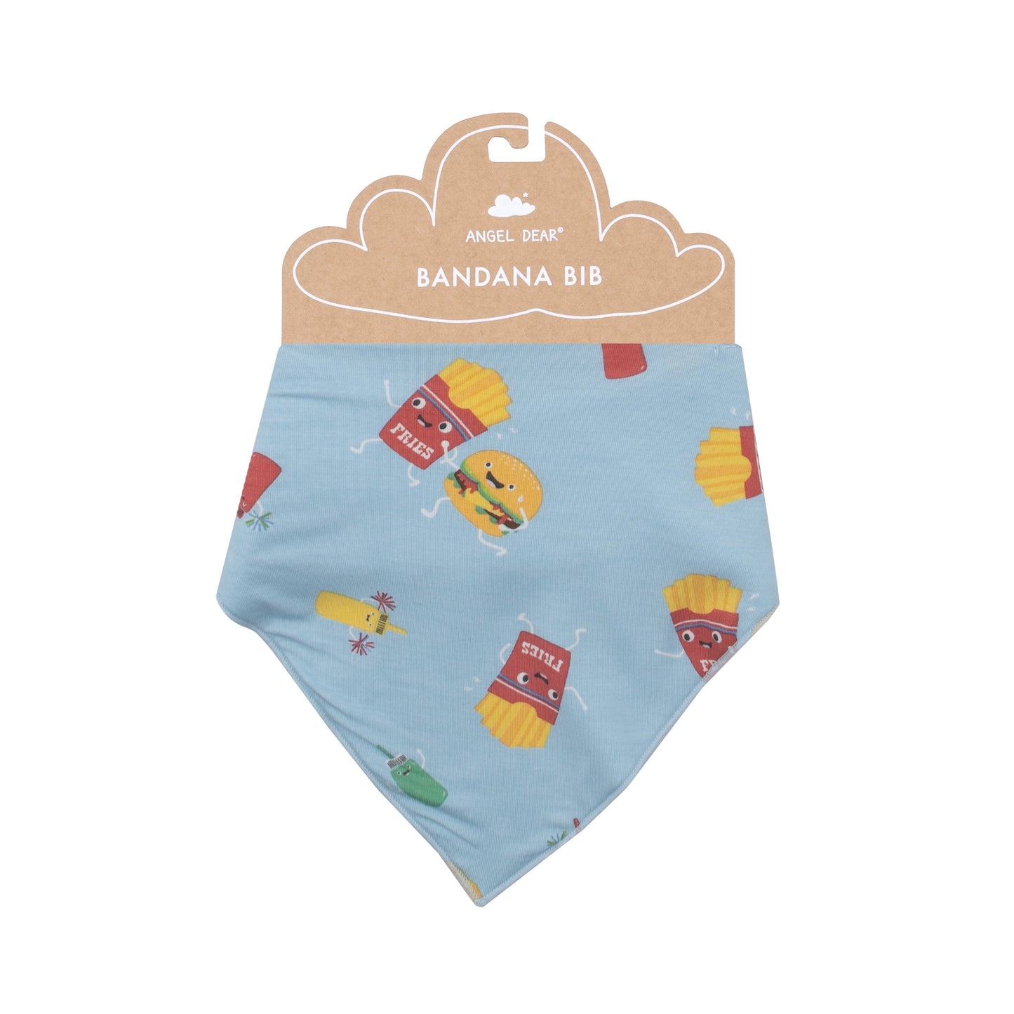 Bandana Bib - Fast Food Blue