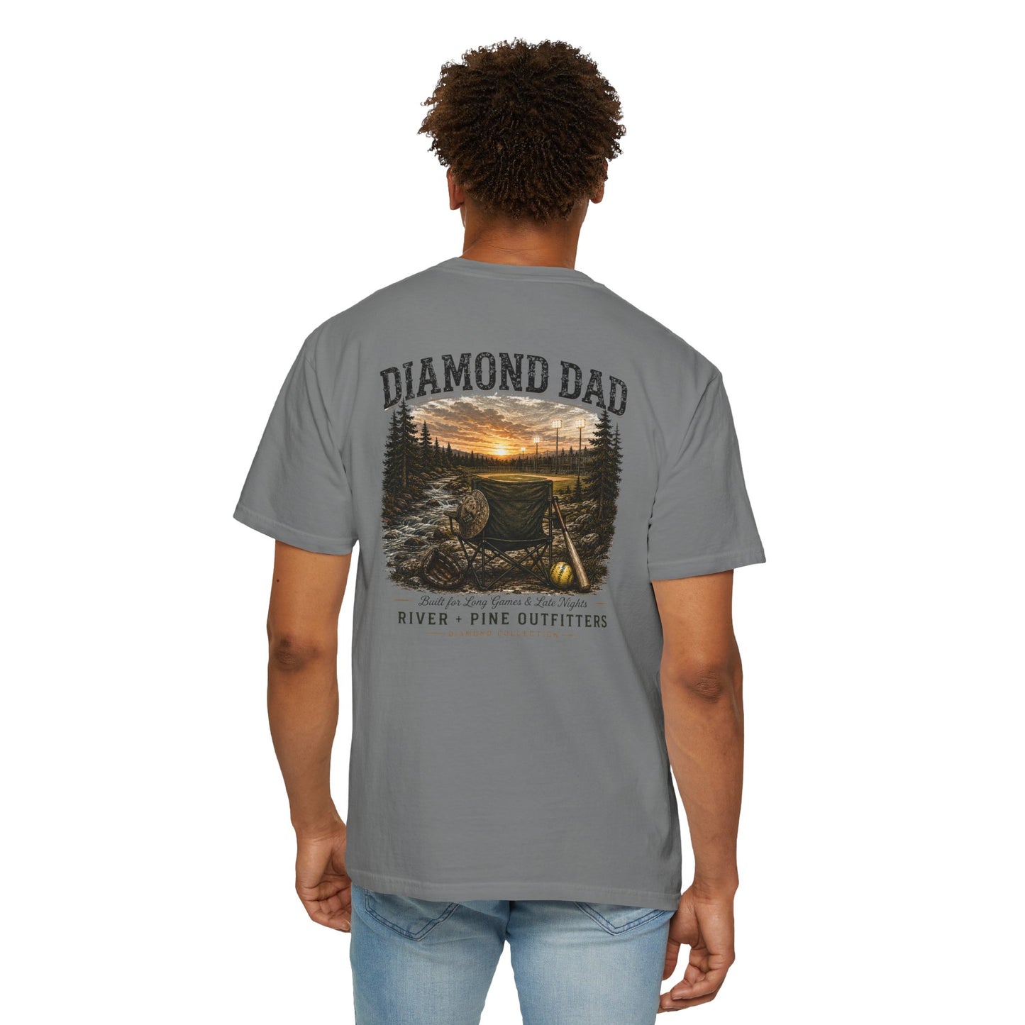 River + Pine Comfort Colors - Diamond Dad Tee