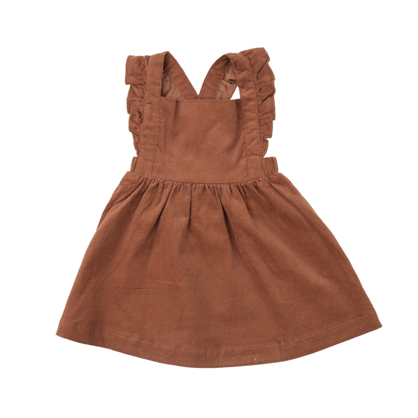 Pinafore Dress - Amber Brown