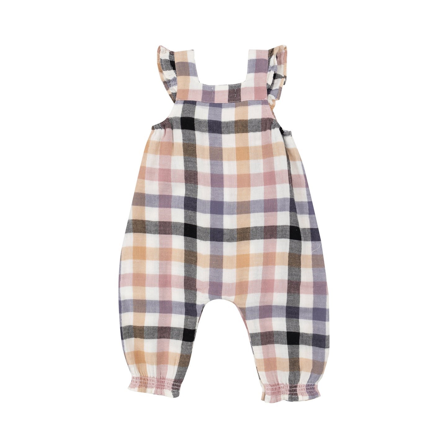 Smocked Overall - Harvest Plaid