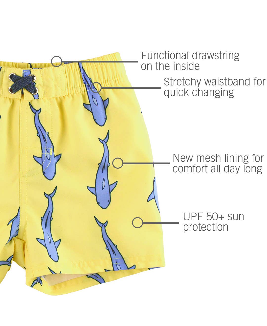 RuffleButts - Jawsome Swim Trunks