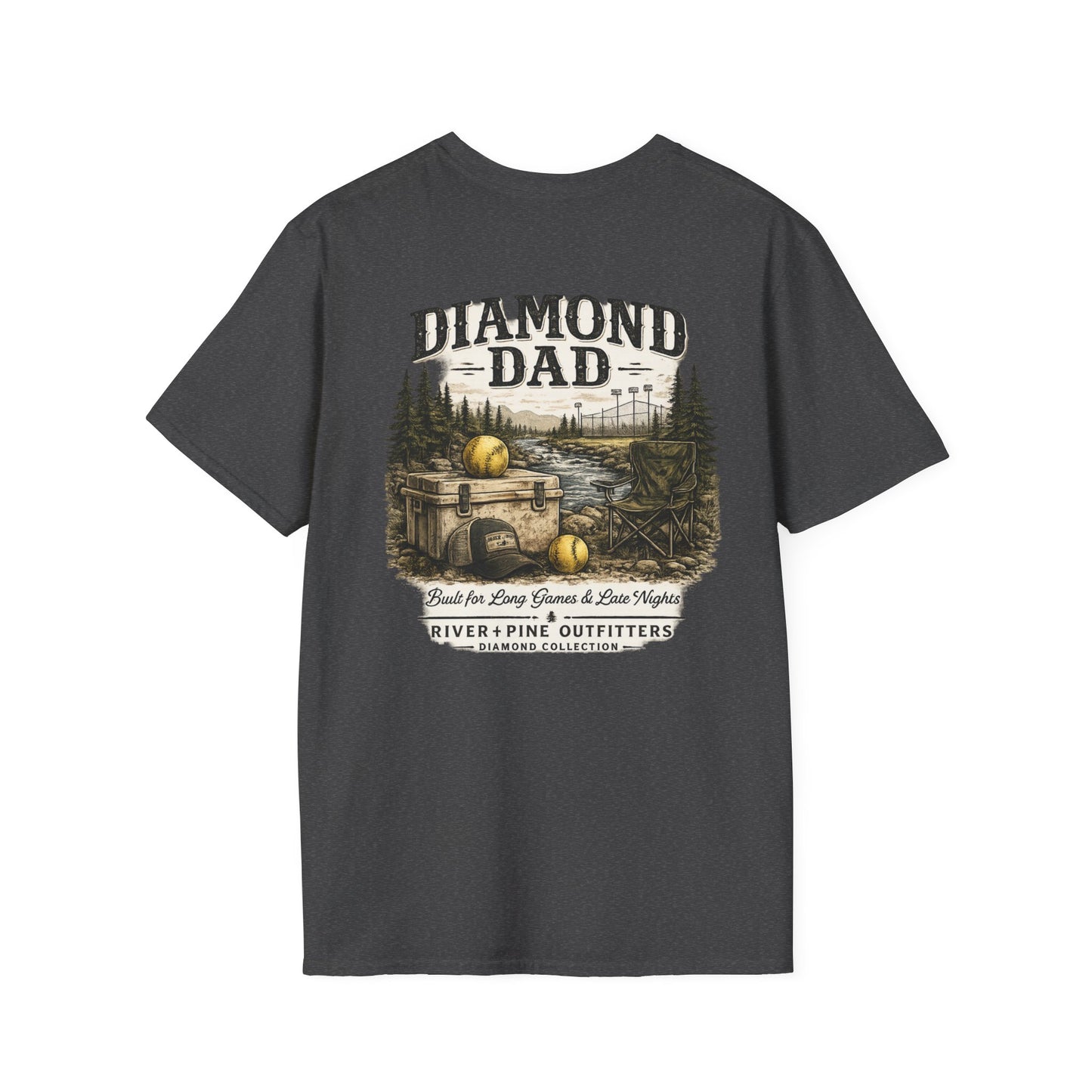 River + Pine - Diamond Dad T-Shirt – Vintage Cooler and Softballs