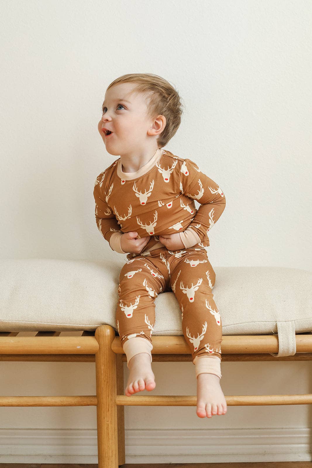 Southern Slumber - Reindeer 2 Piece Bamboo Pajama Set