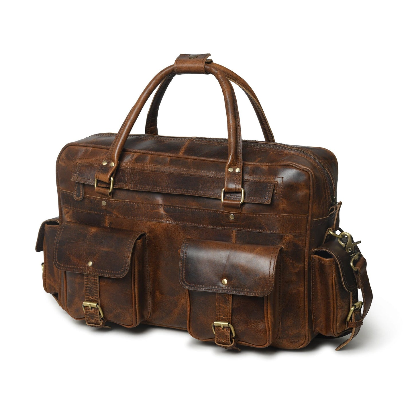 Finn Handcrafted Buffalo Leather Laptop Briefcase