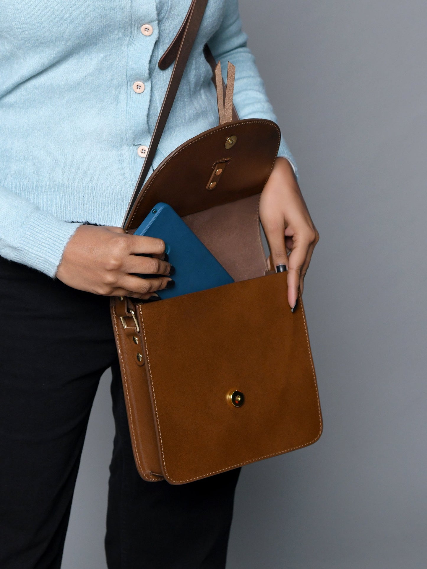 Brown Elegance Crossbody Sling Bag