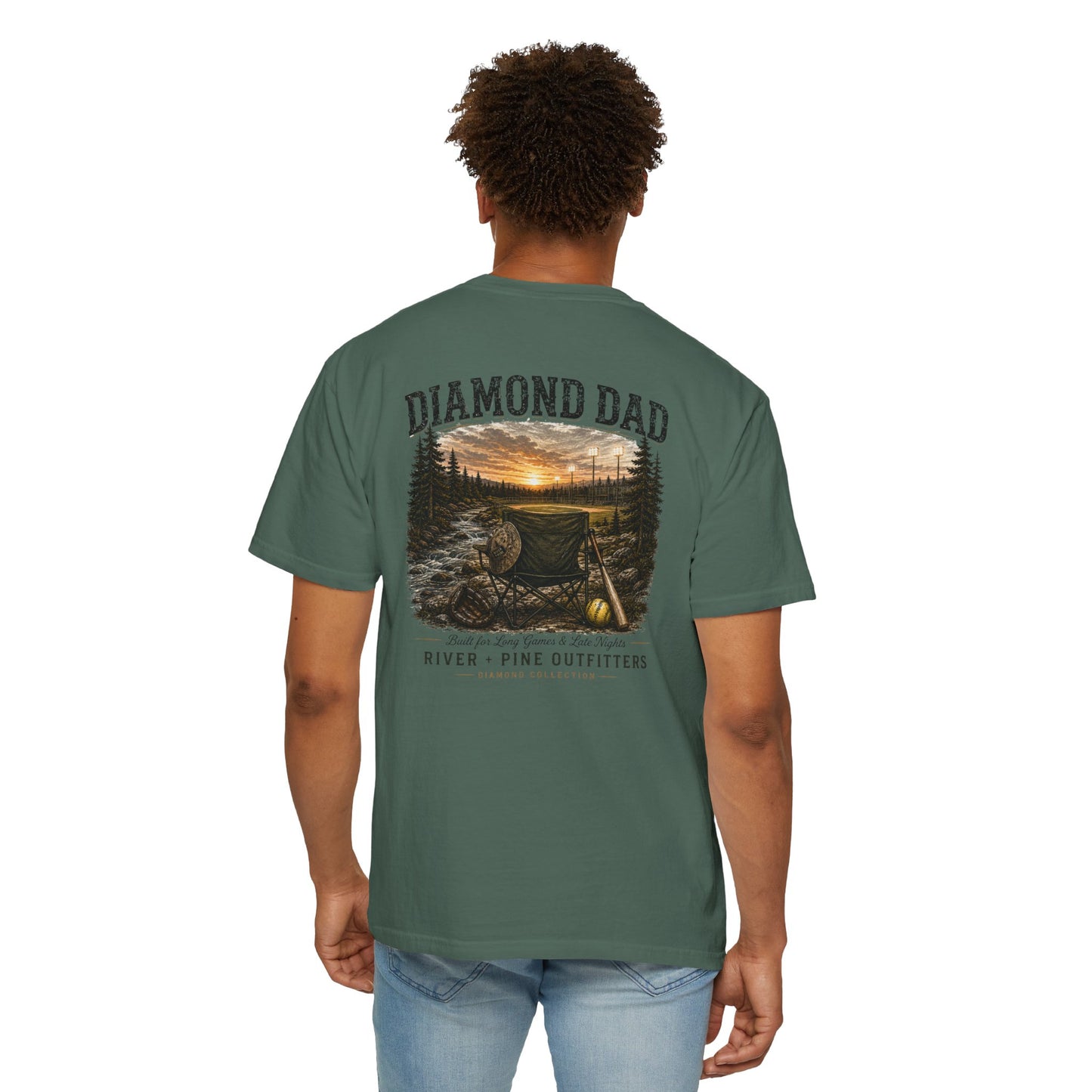River + Pine Comfort Colors - Diamond Dad Tee