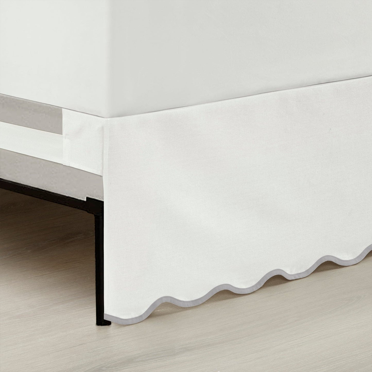 Coastal Chic Scalloped Edge Bed Skirt