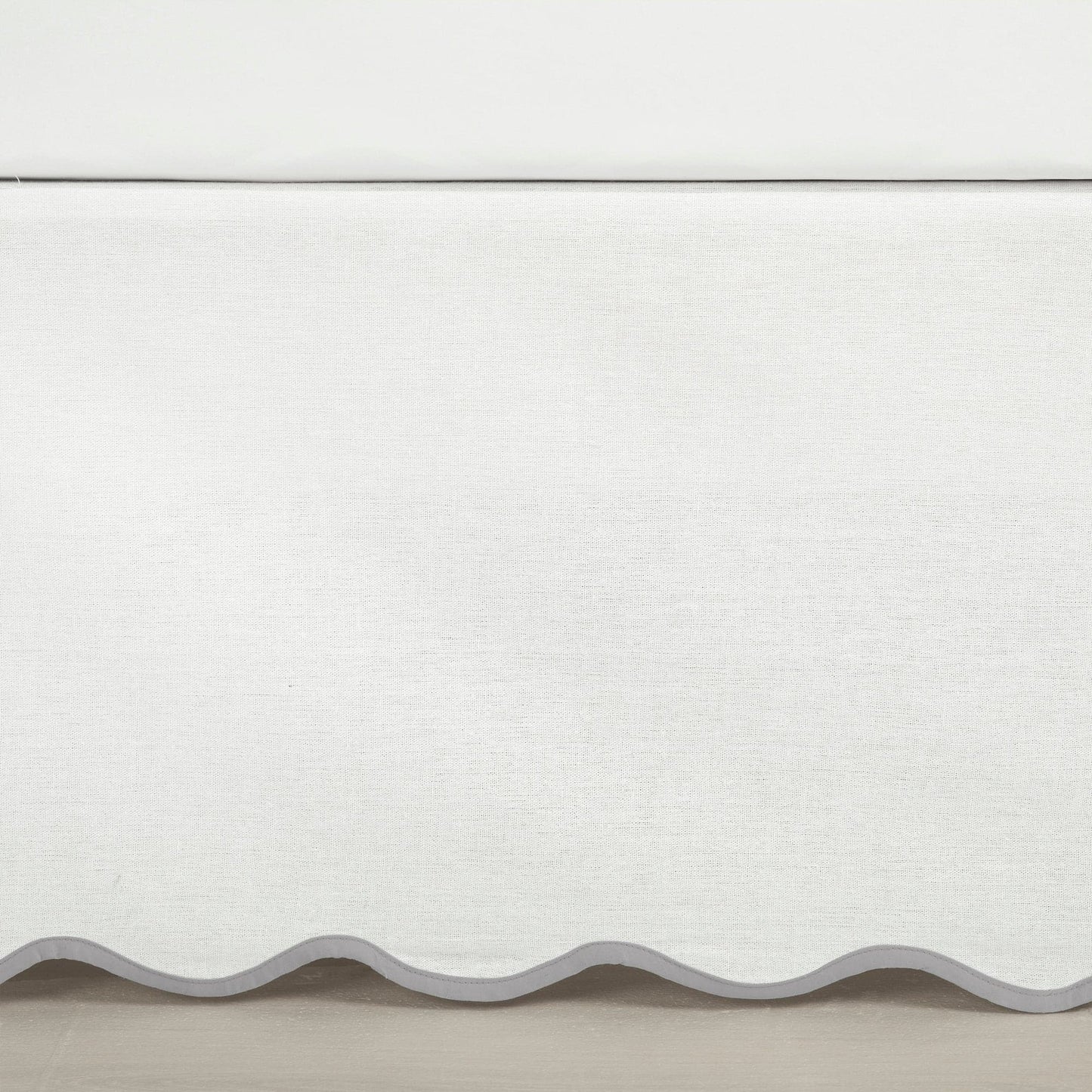 Coastal Chic Scalloped Edge Bed Skirt