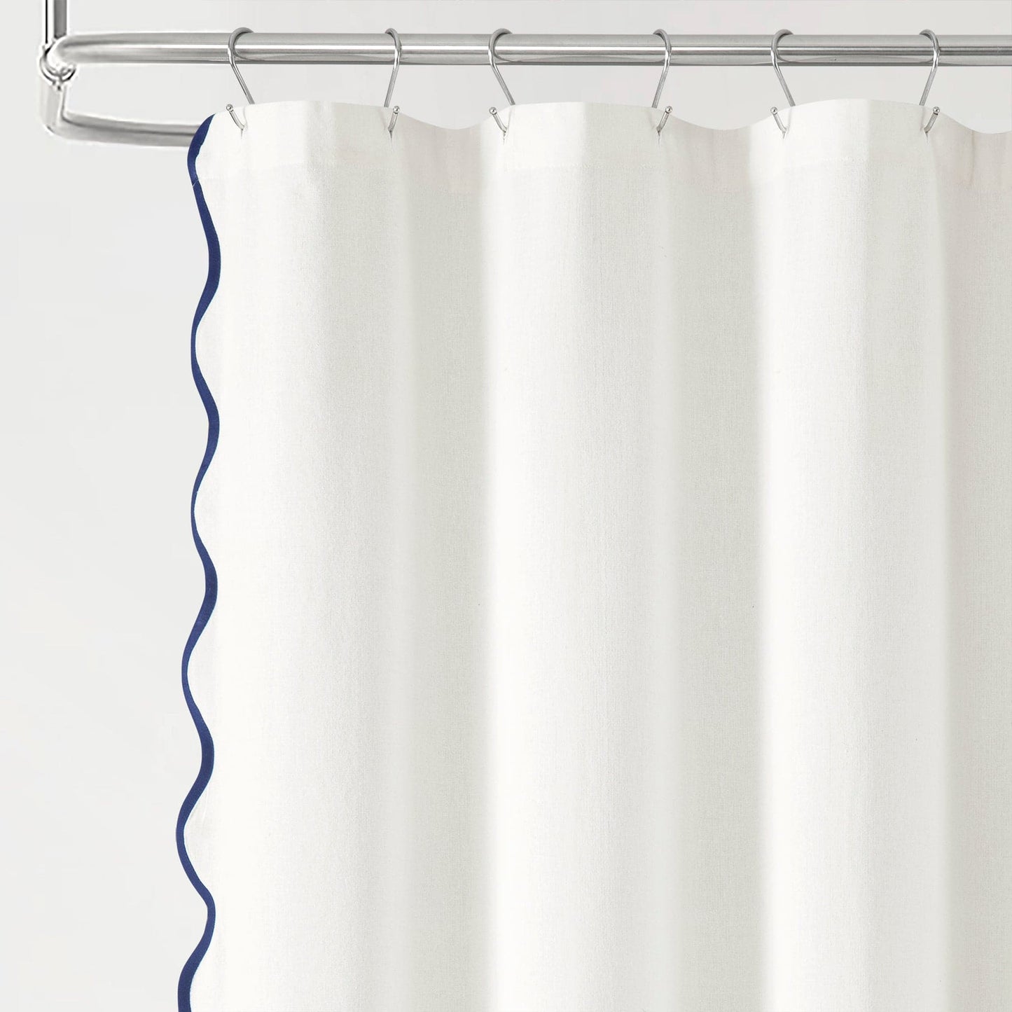 Coastal Chic Scalloped Edge Shower Curtain