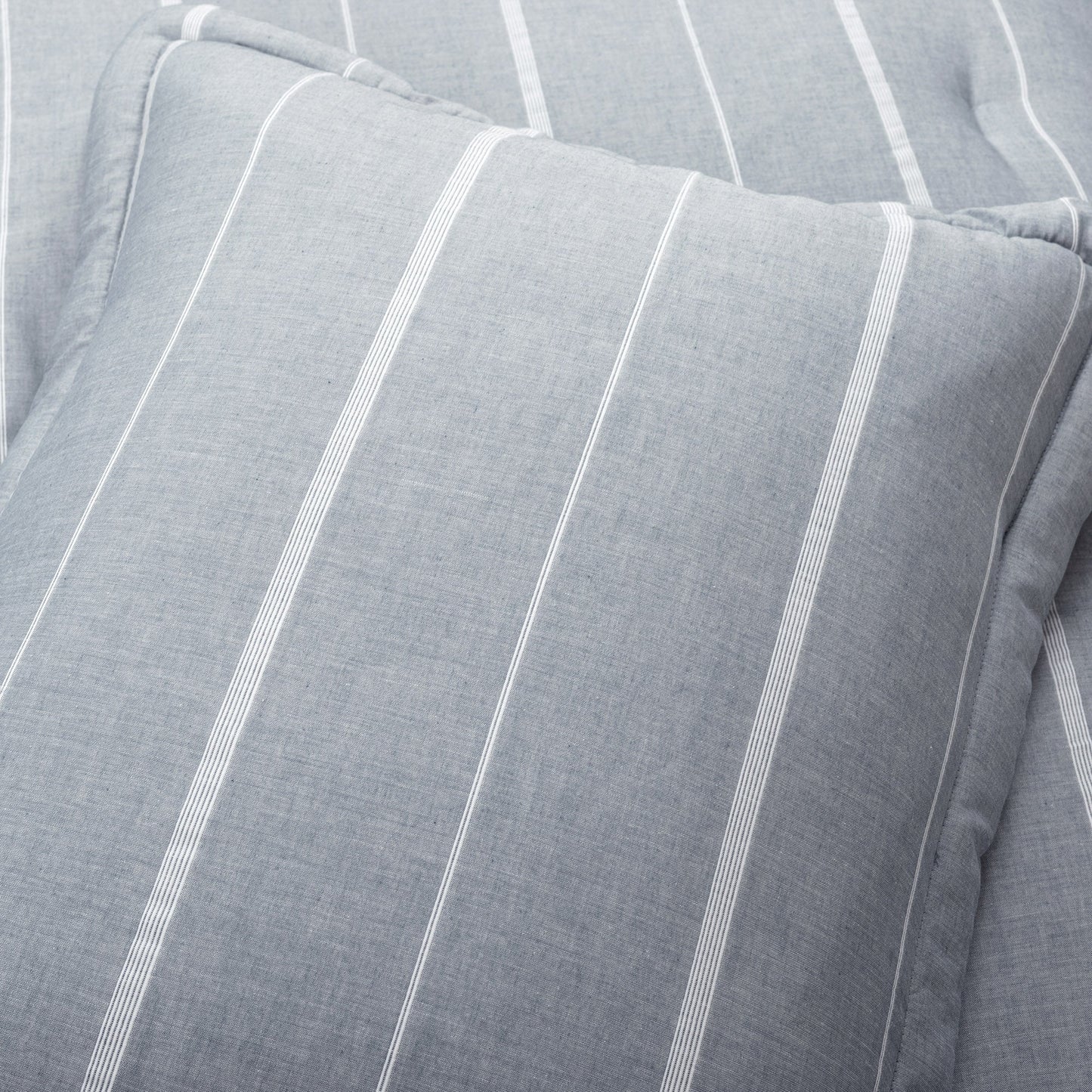 Classic Farmhouse Chalk Stripe 3 Piece Comforter Set