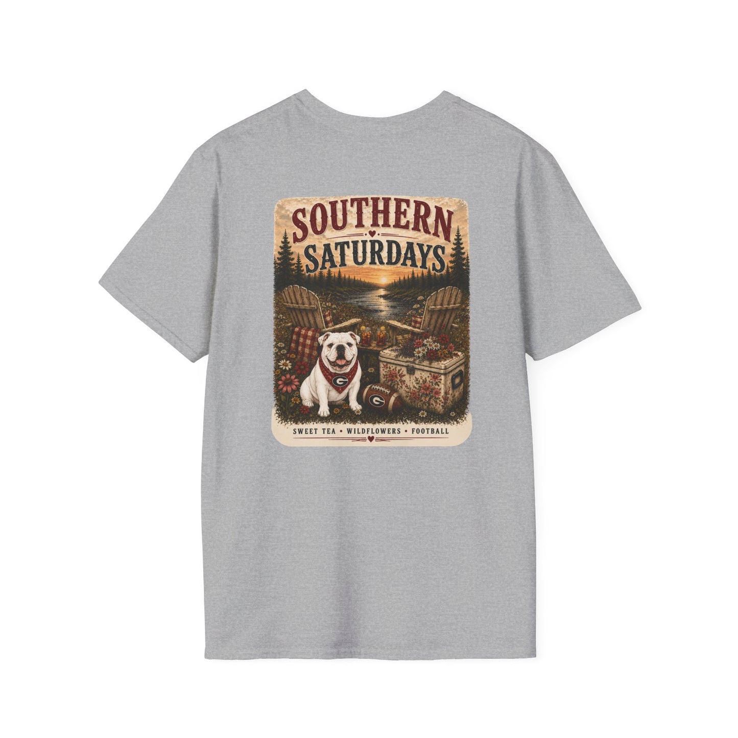 River + Pine = Southern Saturdays - UGA Womens TShirt