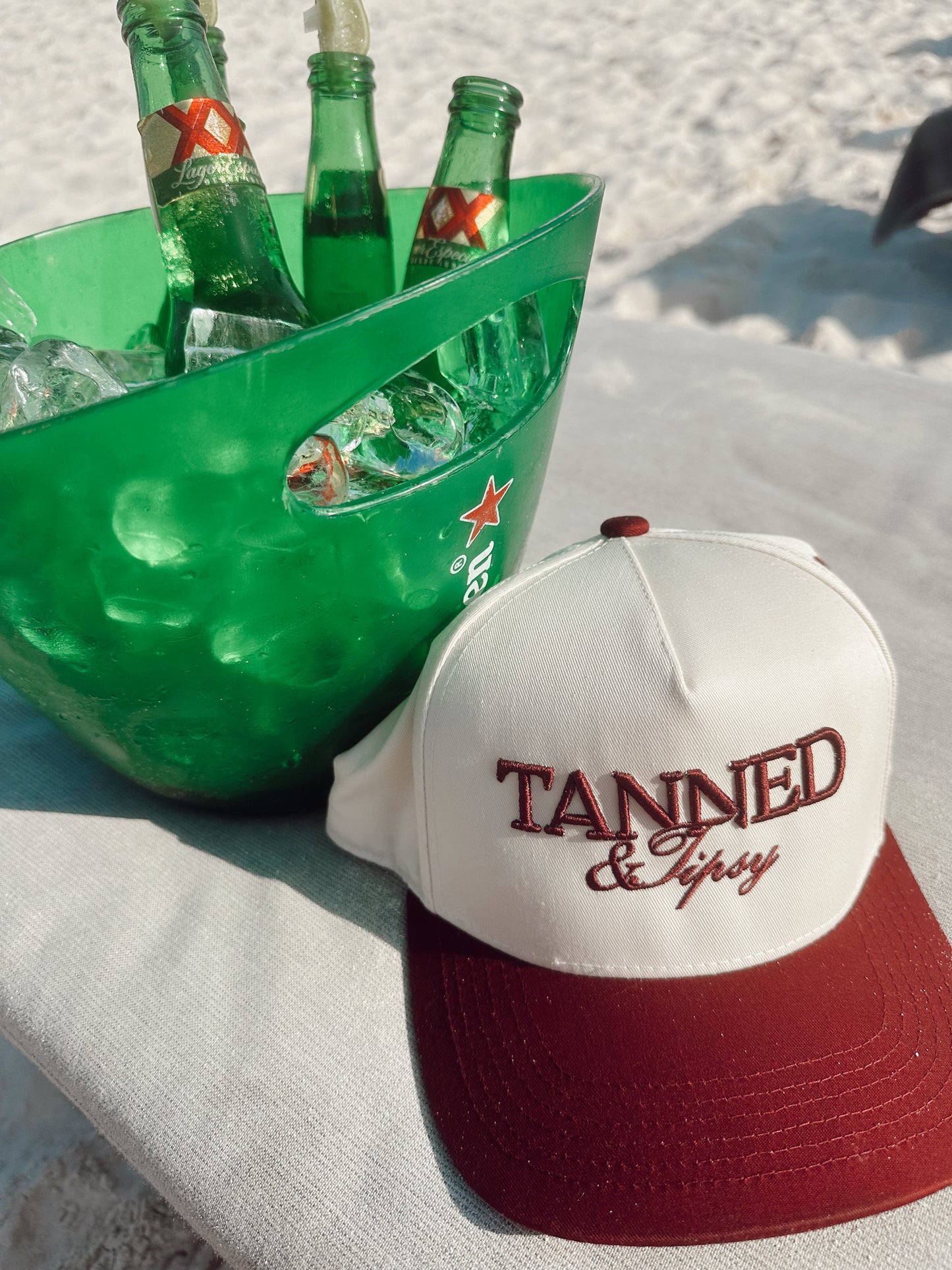 Tanned & Tipsy - Wine Vintage Trucker Hat