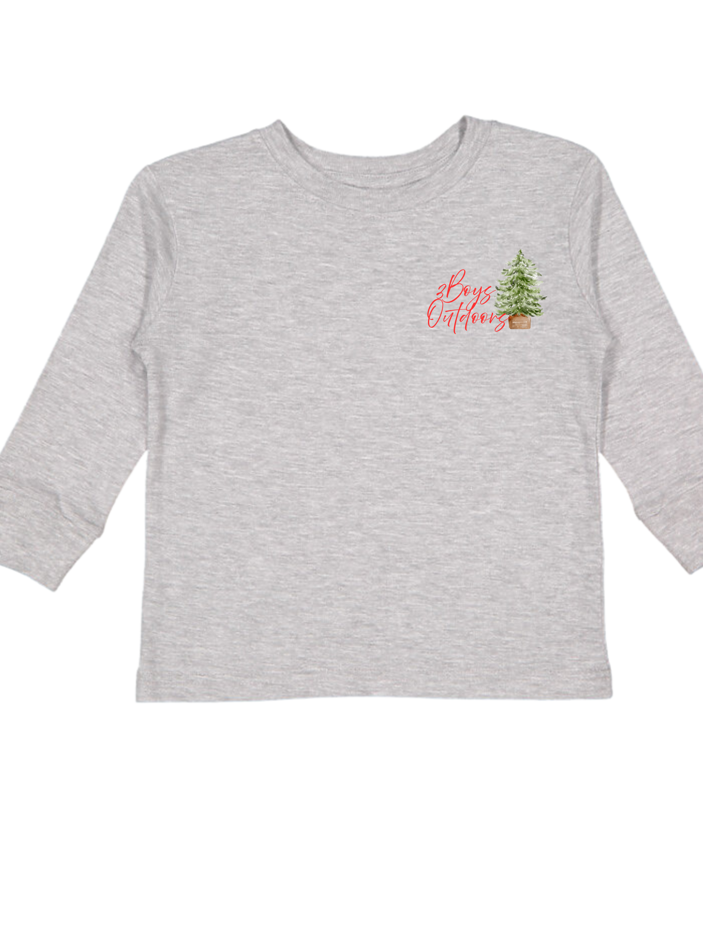 3Boys Outdoors North Pole Pup Long Sleeve Tee
