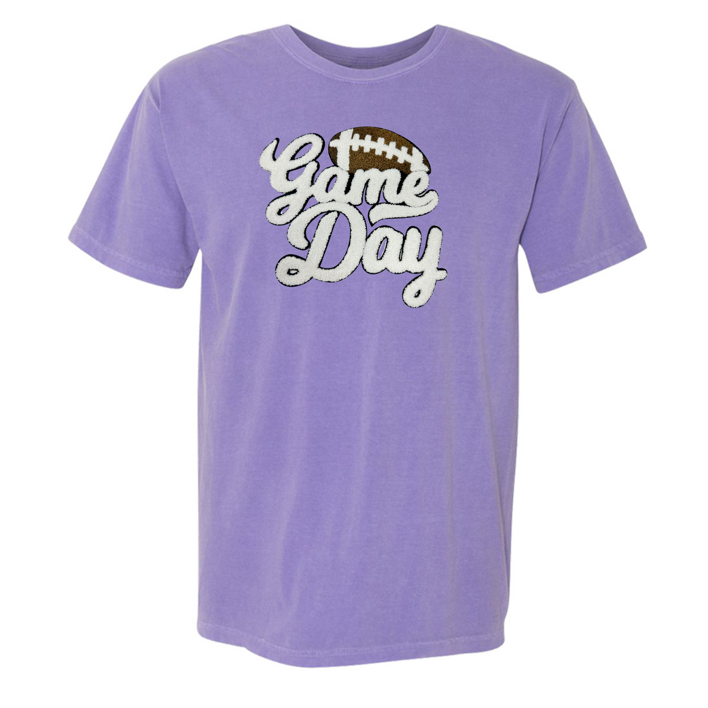 Football 'Game Day' Letter Patch T-Shirt