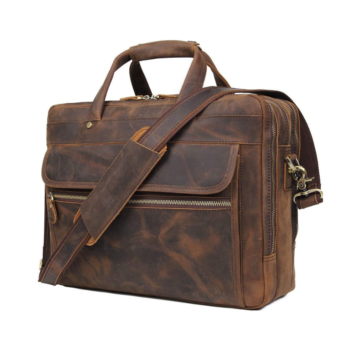 Crazy Horse Leather Briefcase