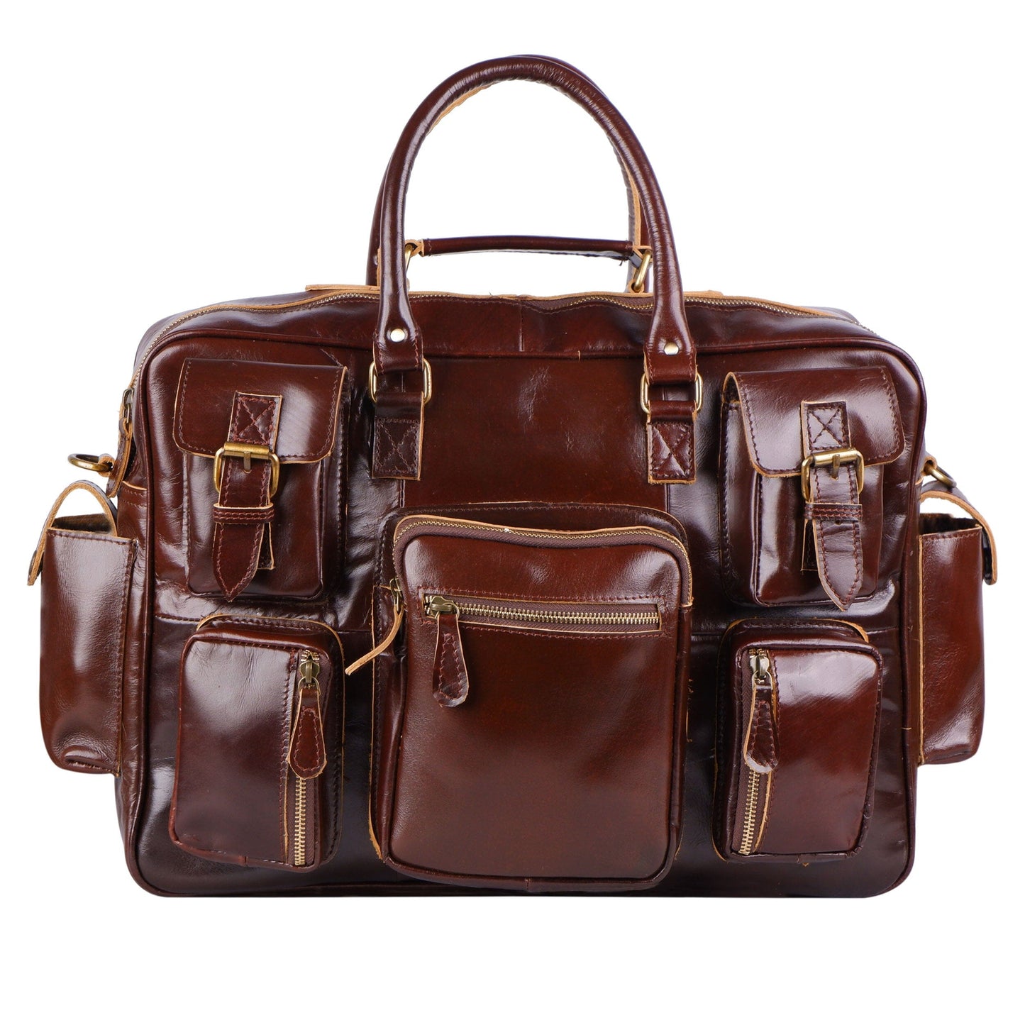 Norman Cherry Red Briefcase