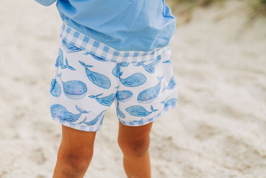 Sugar Bee Clothing - Whales - Swim Shorts