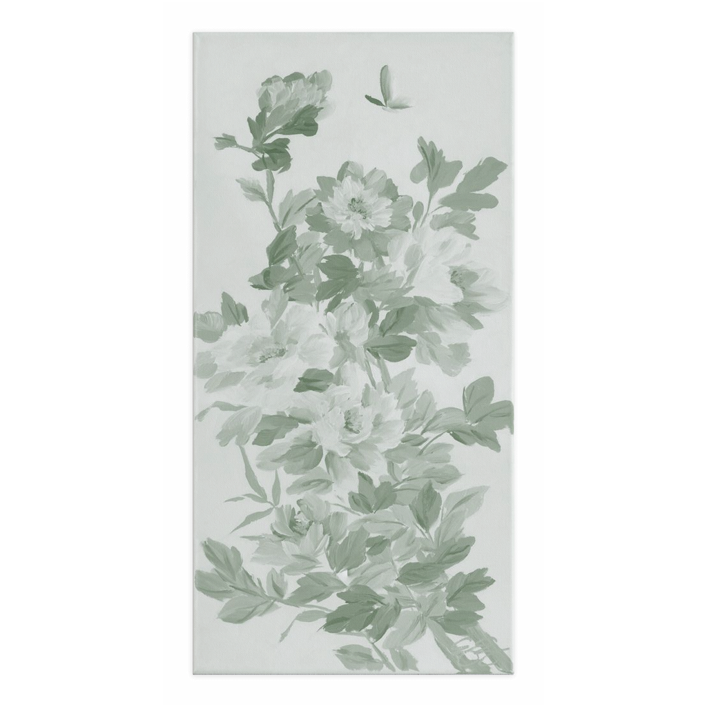 Eloise, a green chinoiserie canvas wrap print