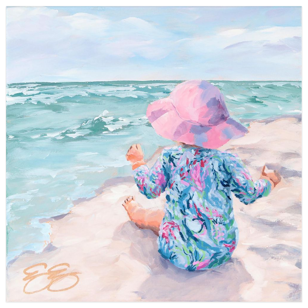 Beach Babies: Lilly lover, a fine art print on paper