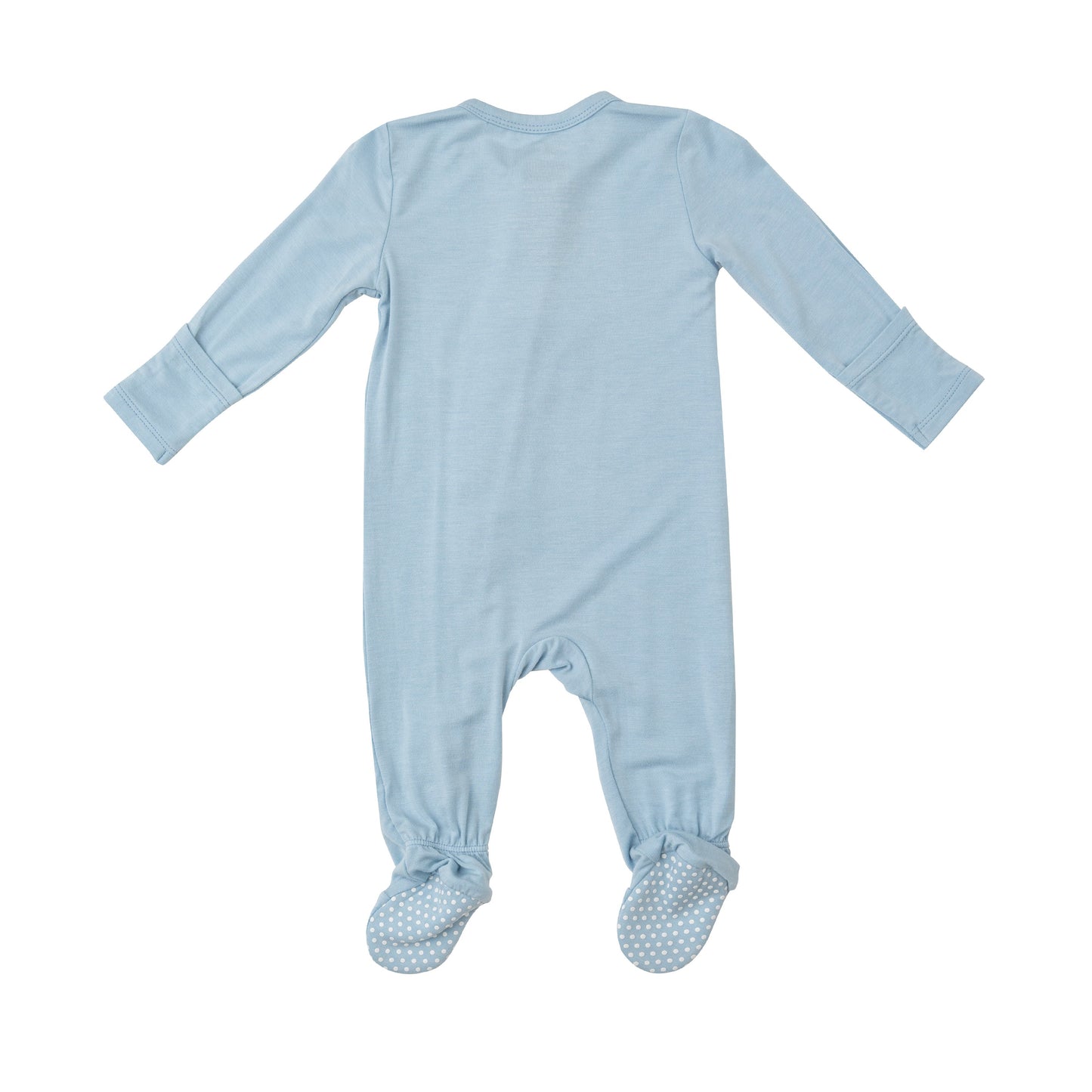 2 Way Zipper Footie - Dream Blue Solid