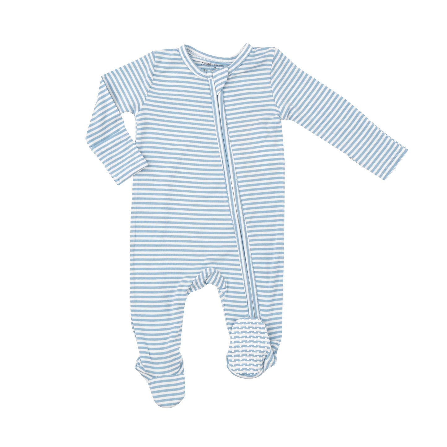 2 Way Zipper Footie - Dream Blue Stripe