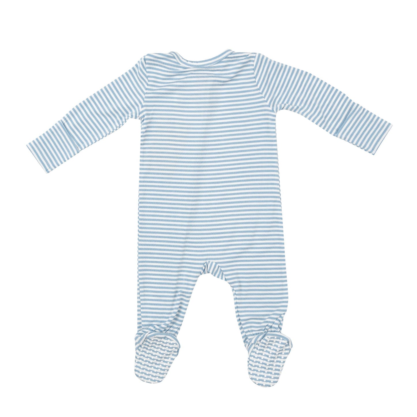 2 Way Zipper Footie - Dream Blue Stripe