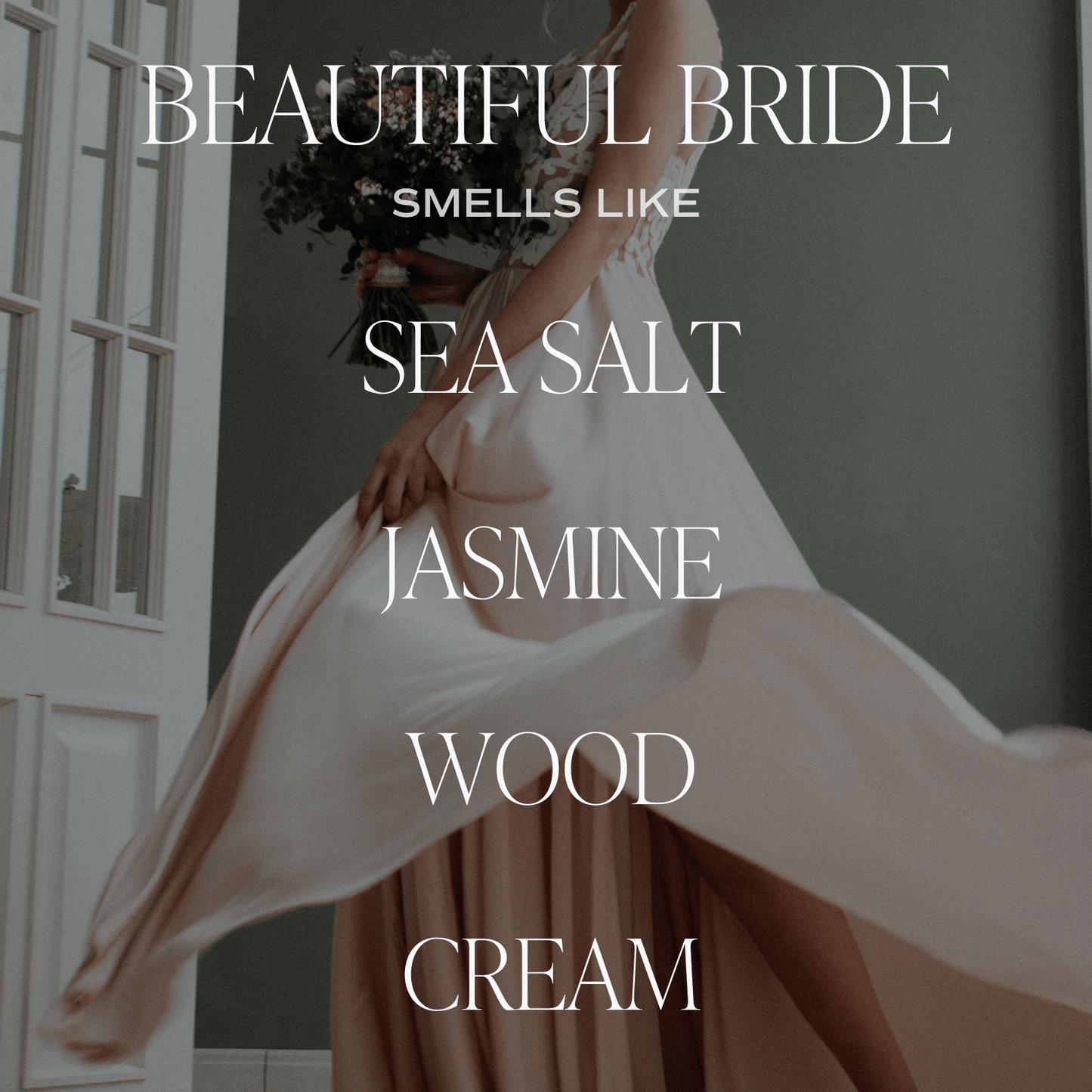 Beautiful Bride Soy Candle - Large Quote Label - 9 oz