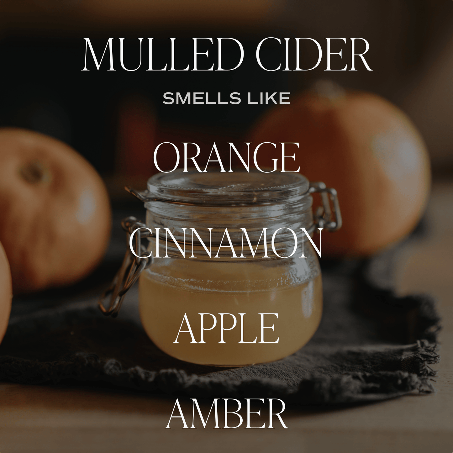 Mulled Cider Soy Candle - Amber Jar - 11 oz