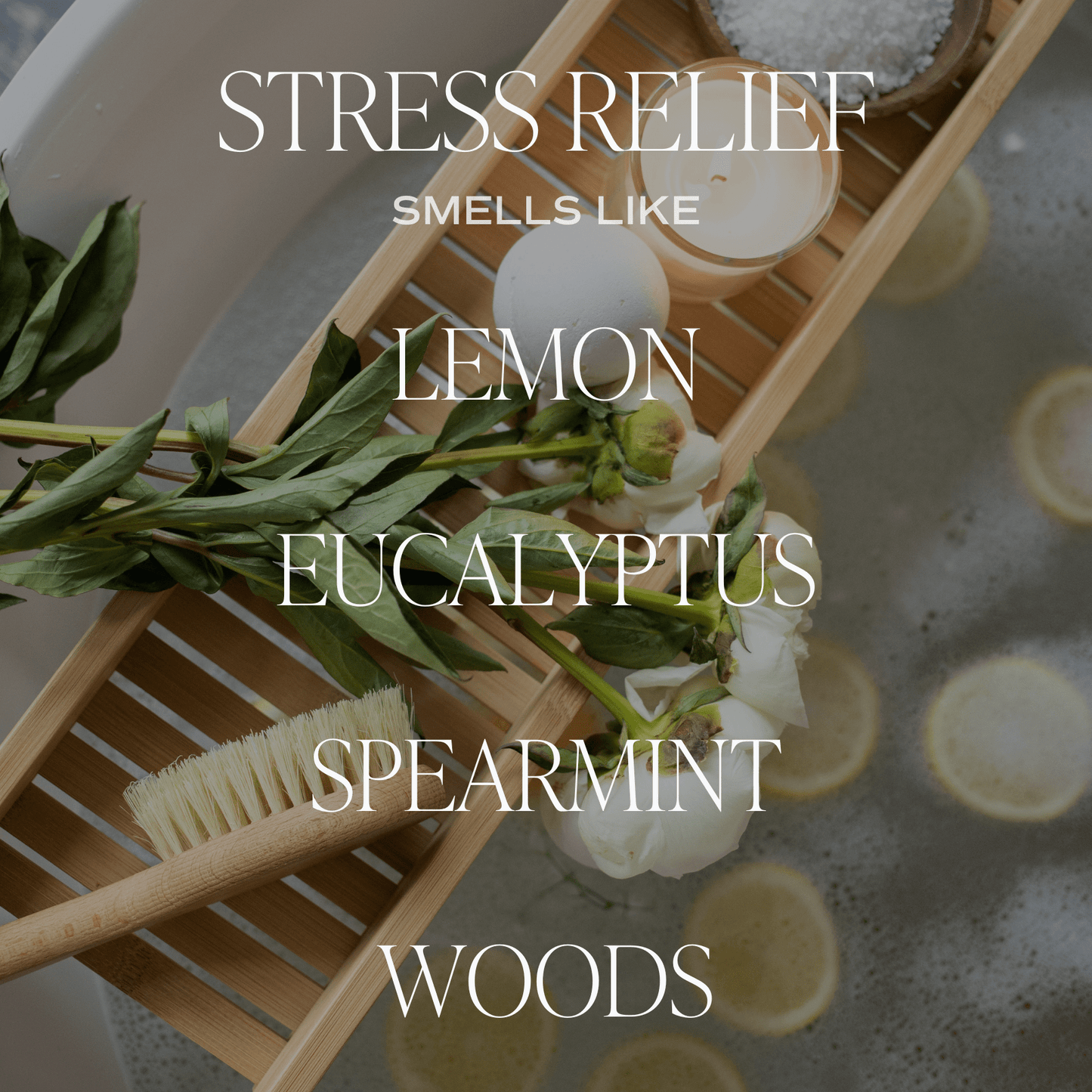 Stress Relief Soy Candle -  Tan Matte Jar - 15 oz