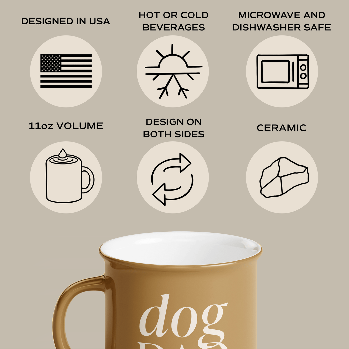 Dog Dad 11oz. Campfire Coffee Mug