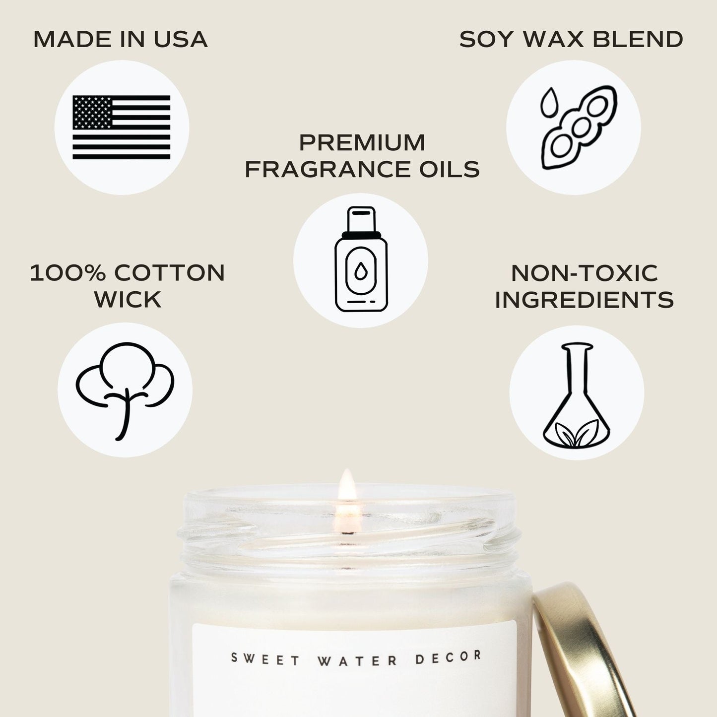 Weekend Soy Candle - Clear Jar - 9 oz