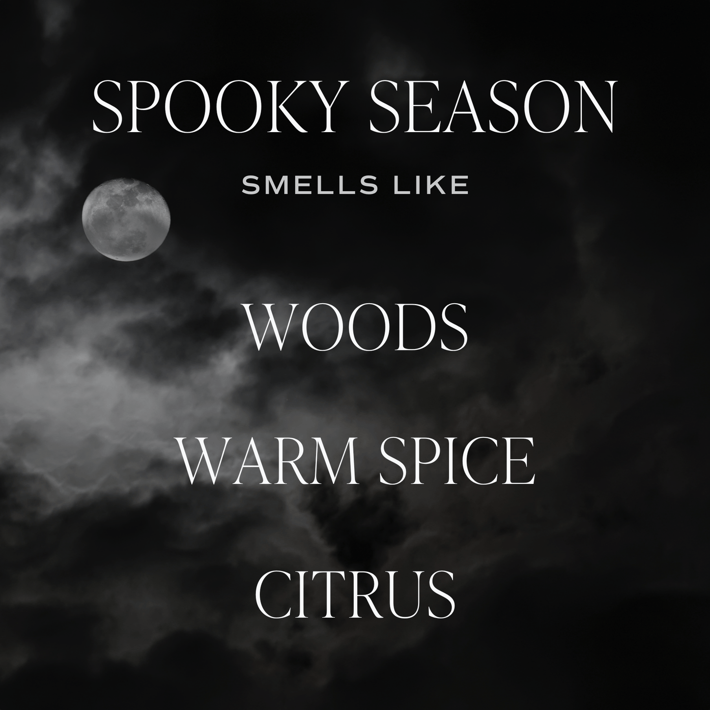 Spooky Season Soy Candle | 9oz. Clear Jar (Cozy Season)