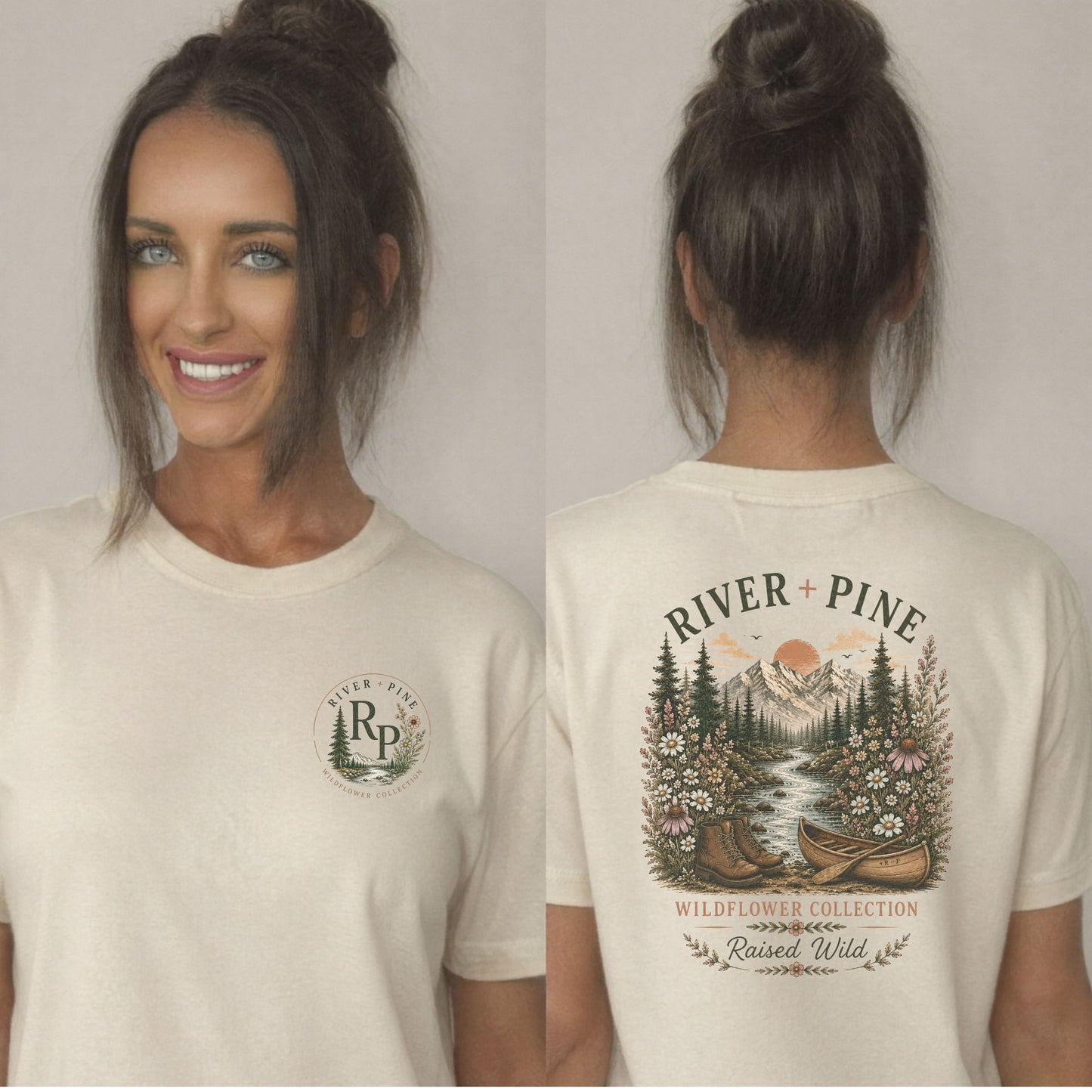 River + Pine “Raised Wild” Wildflower Women's Graphic Tee