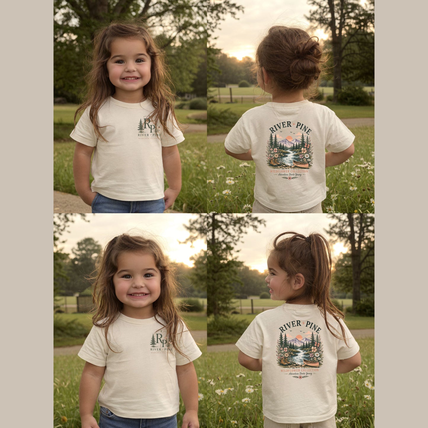 River + Pine Wildflower Collection Nature Graphic Tee (Toddler girls)