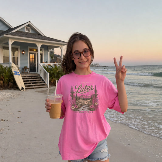 Youth Graphic Tee — 'Later Gator' River + Pine Wildflower Collection